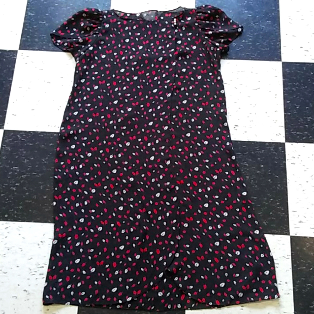 Vintage sheer wrap dress